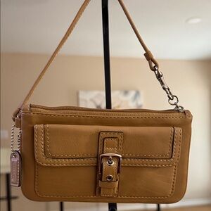 Coach Large Wristlet Clutch Leather